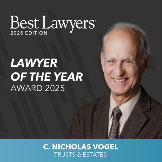 Nicholas Vogel Lawyer Of Year